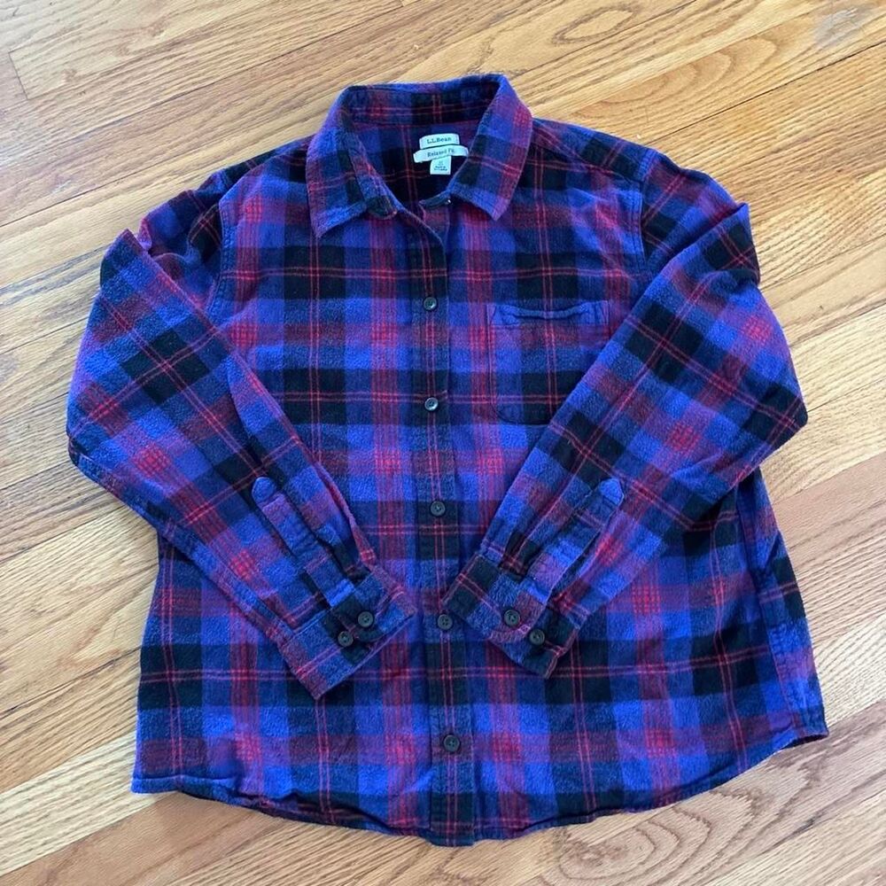 LL Bean Plaid Flannel